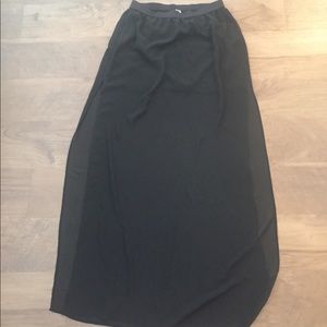 H&M Long Black skirt floor length size 6